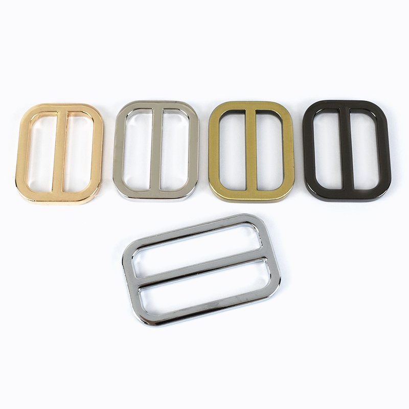 Meetee BF675 20-50mm Garment Webbing Hook Handbag Accessories Belt Buckle Alloy Bag Strap Buckles Tri-glide Slider Adjust Clasp