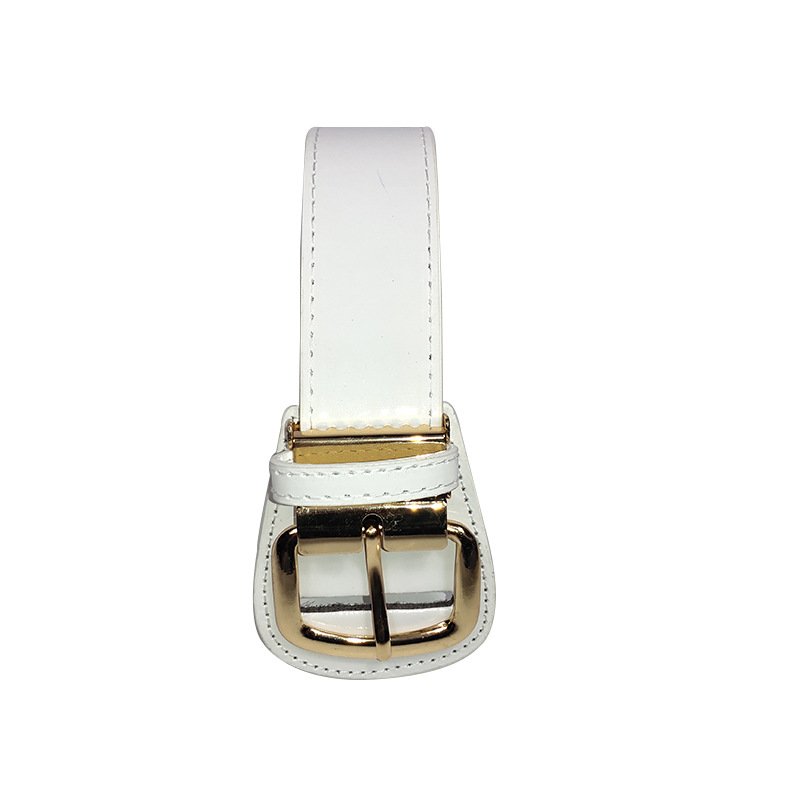 Unisex outdoor sports Baseball Golf Softball Waistband Patent Leather Metal Pin Buckle Students sports belt