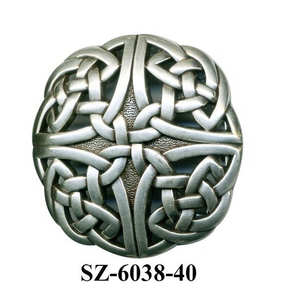 Custom Round Handmade Weaving Zinc Alloy Buckle With PE Rattan For Fashion Straps Belt Buckle Custom 3D Fashion