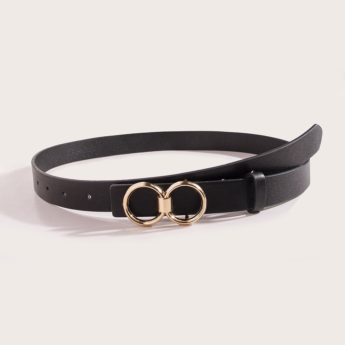 New Arrival Factory Wholesale 8- Buckle Women's PU Leather Belt Fashion Waist Belt for Ladies