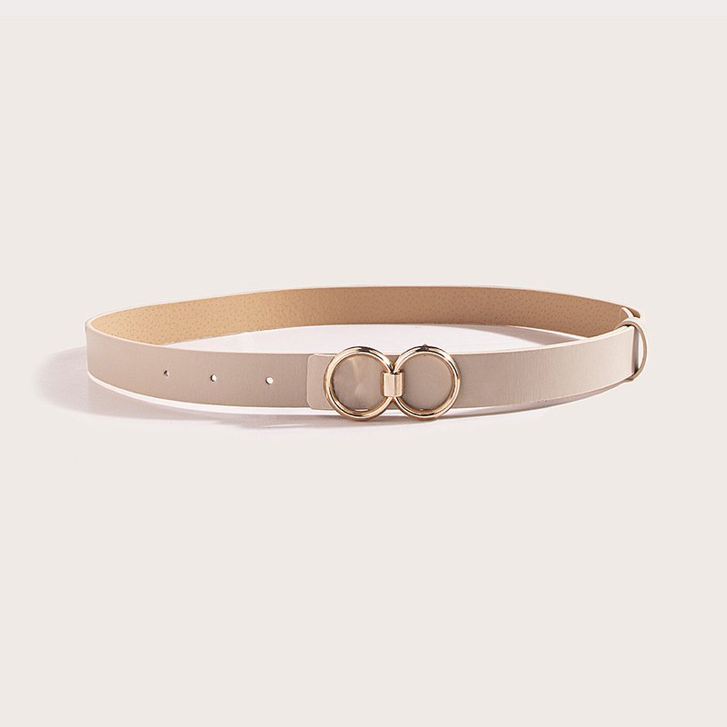 New Arrival Factory Wholesale 8- Buckle Women's PU Leather Belt Fashion Waist Belt for Ladies