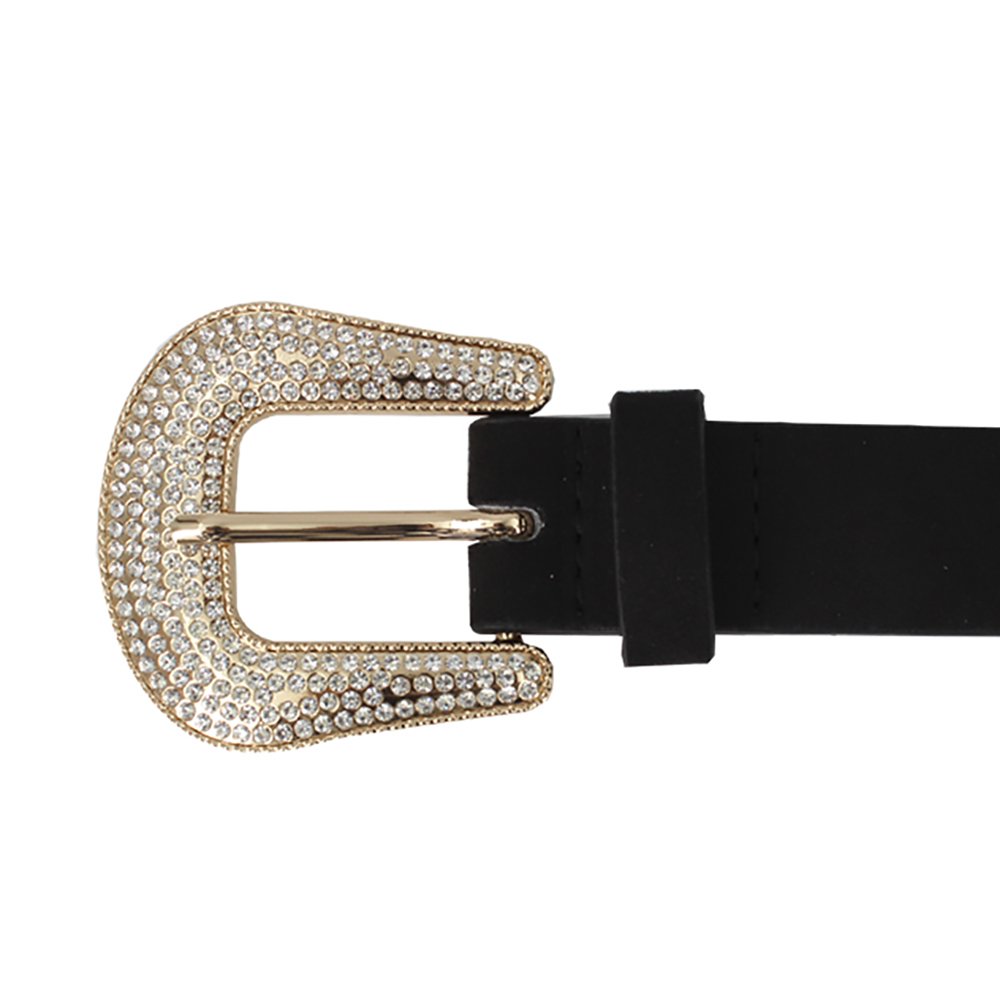 Wholesales Bling Rhinestones buckle Belt Designer Western Cowgirl Cowboy Shiny Studded Diamond Crystal Stone Belt