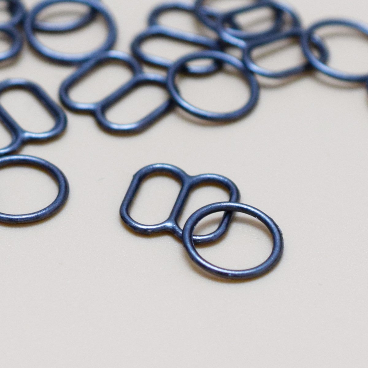 Ring and Slider Nylon Coated White Hook and Eye for Lingerie Accessories Bra Buckle Gold for Elastic Stripes Wholesale 10mm