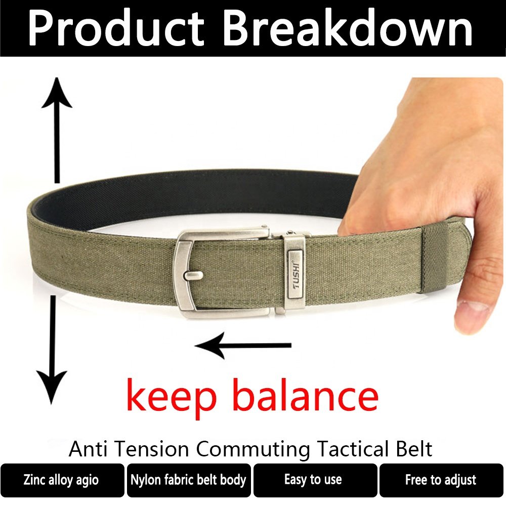wholesale New Heavy Duty Quick Release Metal Automatic Buckle Thickened Double Layer Nylon Mens Outdoor Shooting Tactical Belts