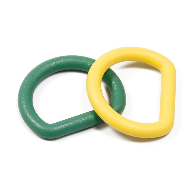 Durable Zinc Alloy D-Ring With Coated Plastic No-Rust Round Buckle Metal Part 16Mm 20Mm 25Mm Size For Dog Collar Leash Harness