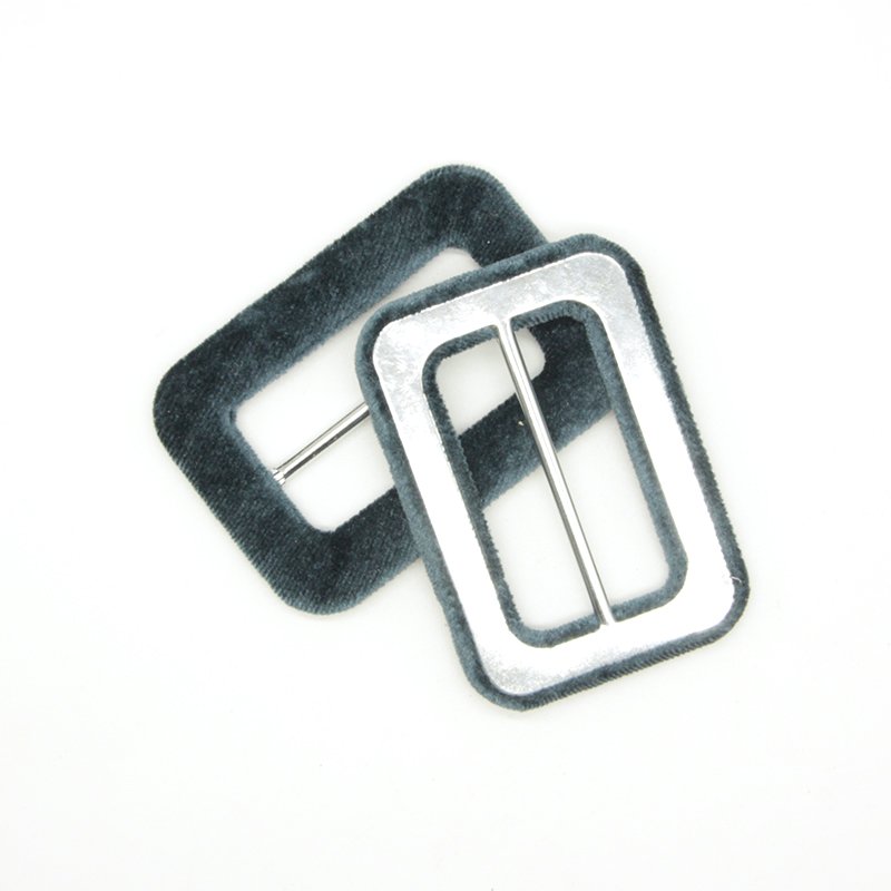 Factory Price Flat Steel Custom Metal Blank Belt Buckle Coat Strap Buckle Fabric Covered Buckle For Belt Maker