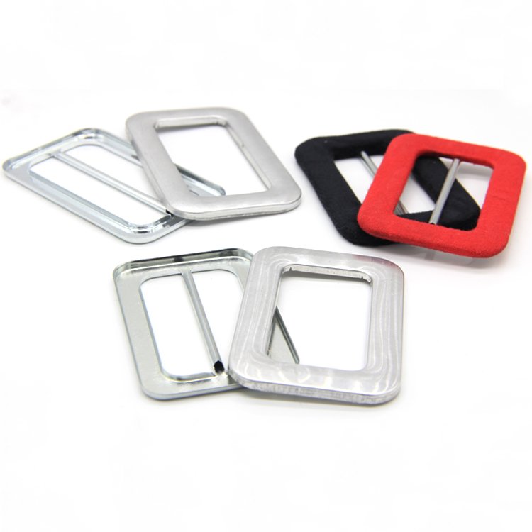 Factory Price Flat Steel Custom Metal Blank Belt Buckle Coat Strap Buckle Fabric Covered Buckle For Belt Maker