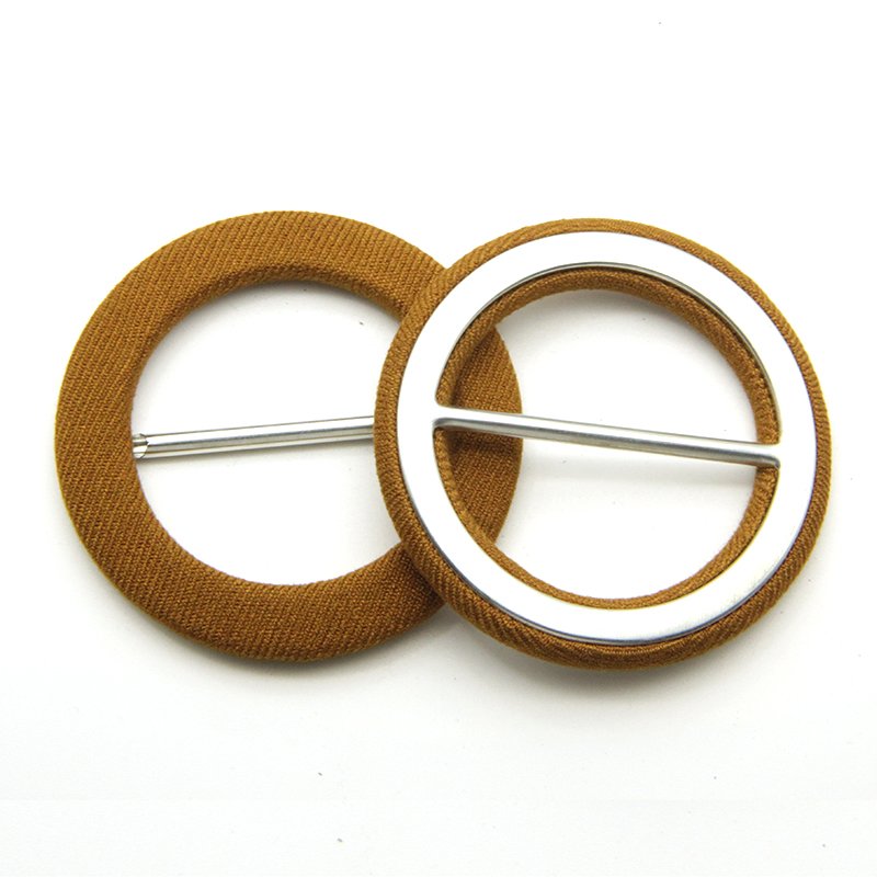 Factory Price Flat Steel Custom Metal Blank Belt Buckle Coat Strap Buckle Fabric Covered Buckle For Belt Maker