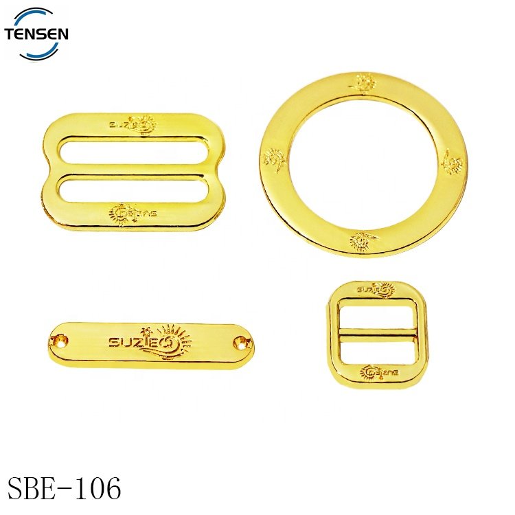 Irregular shape hijab ring scarf holder buckle zinc alloy lingerie accessory clips adjuster for swimwear