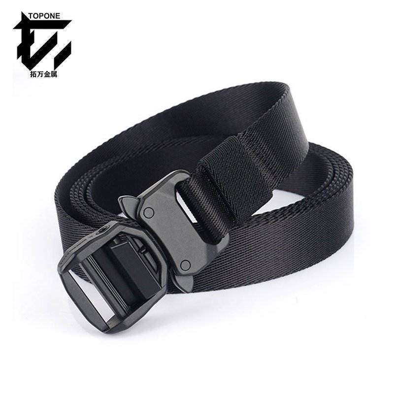 1 Inch Tactical Training Nylon Belts Metal Buckle Outdoor Hunting Polyester Belt