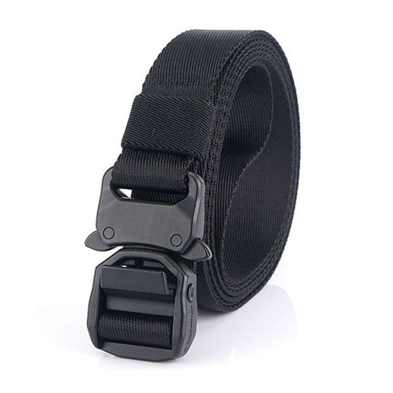 1 Inch Tactical Training Nylon Belts Metal Buckle Outdoor Hunting Polyester Belt