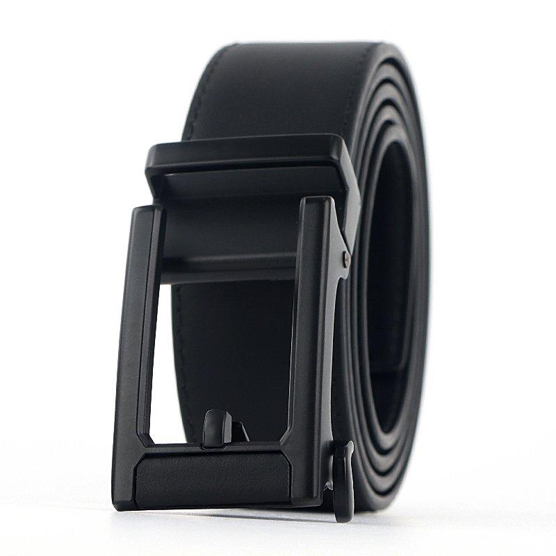 2024 hot selling genuine leather men belt new style fashion alloy automatic buckle men belt jeans belt