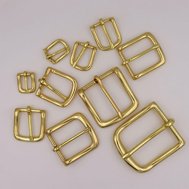 Hot Sale Belt Buckle handbag hardware and pet collar accessories high quality strong Man pin belt buckle solid brass buckle
