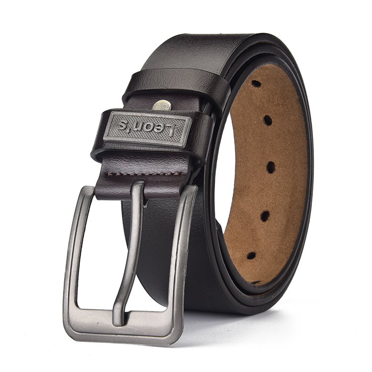 Leon's pin buckle New fashion luxury custom men belt Hot selling soft Manufacturer's Jeans Belt