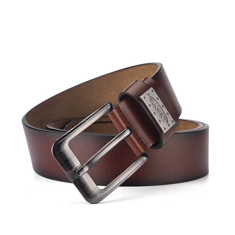 Leon's pin buckle New fashion luxury custom men belt Hot selling soft Manufacturer's Jeans Belt