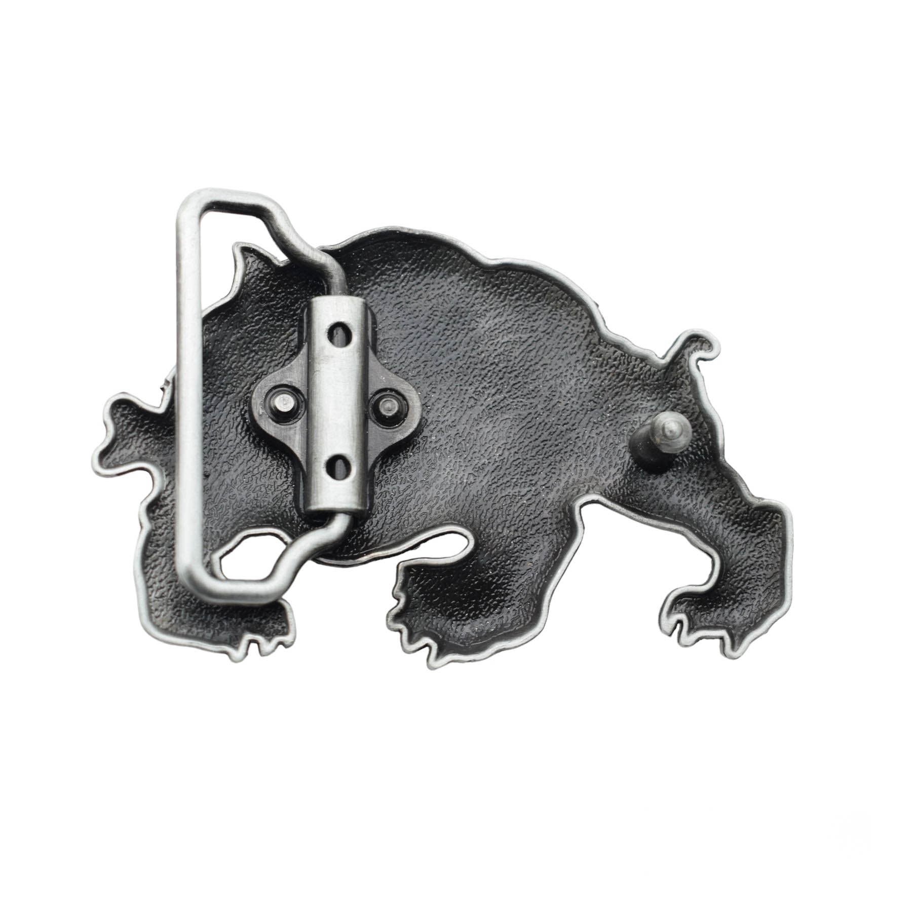 Western Style Zinc Alloy Dog Gnawing Bone Bulldog Belt Buckle Men Animal Belt Buckle
