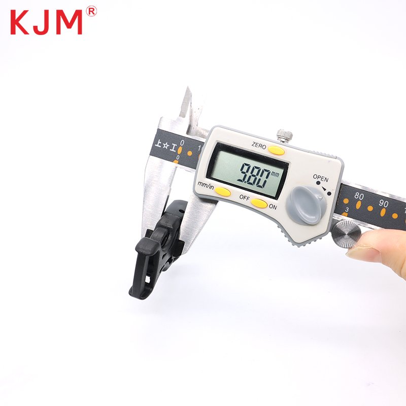KJM custom multicolored pom recycled nylon webbing plastic 18mm dual adjustable buckle for outdoor hiking accessories