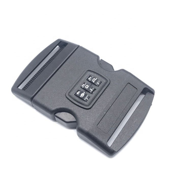 Factory wholesale hot selling style safety side release adjustable shoulder strap combination lock buckle bag