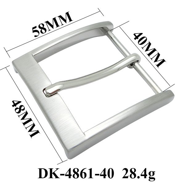 All-Match Unisex Classic Needlepoint Belt Hot Sale Square Zinc Alloy Buckle High-Level Formal Genuine Leather for Men