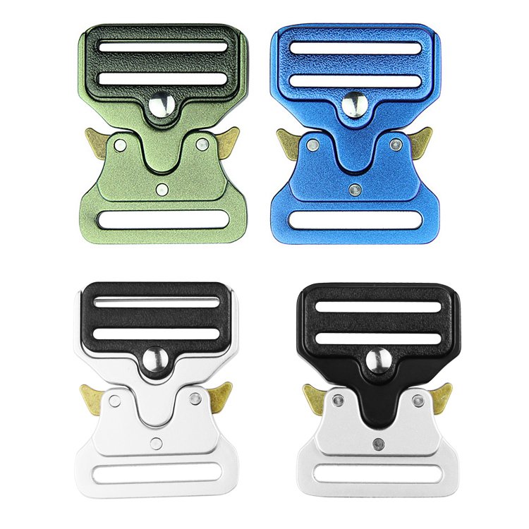 20mm tactical Quick Release Metal strap Buckle small adjustable shoulder strap buckles 3/4inch nylon side release buckle