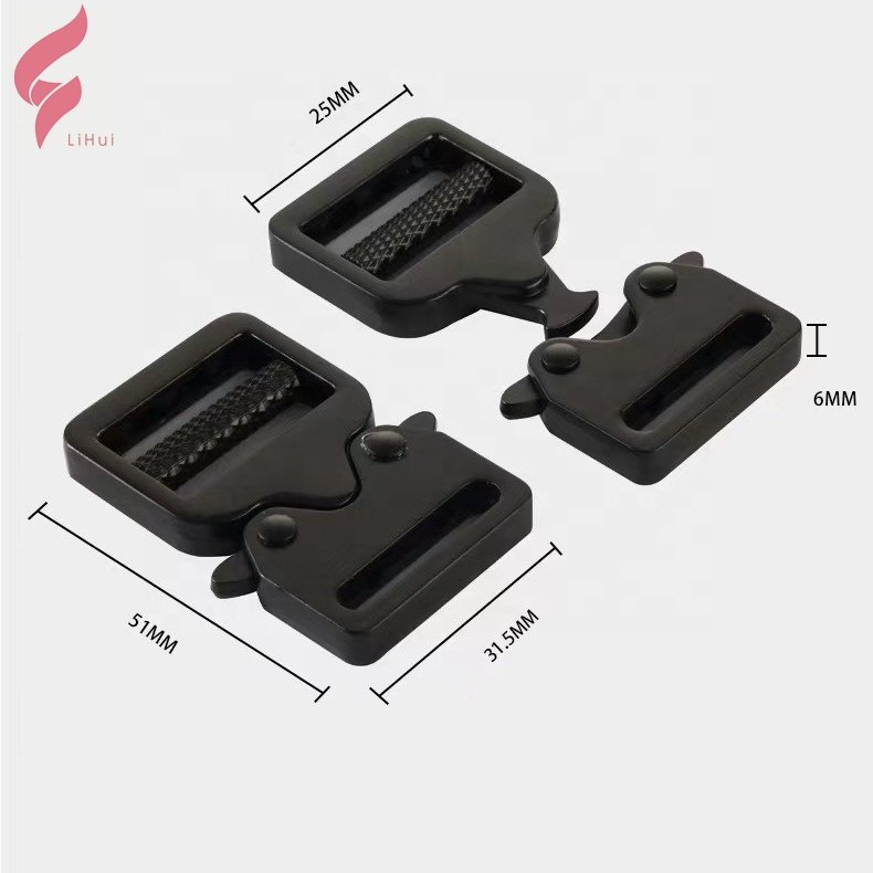 Lihui Strap Clips Metal Buckle Quick Release Metal Surcingle Buckle For Shoulder Strap Backpack