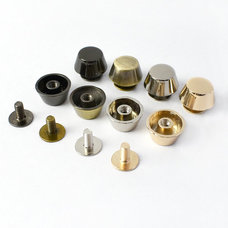 Meetee BD431 Bag Handbags Alloy Nails Clip Buckles Combined Buttons Rivet Screw for Bags Leather Craft Hardware Accessories