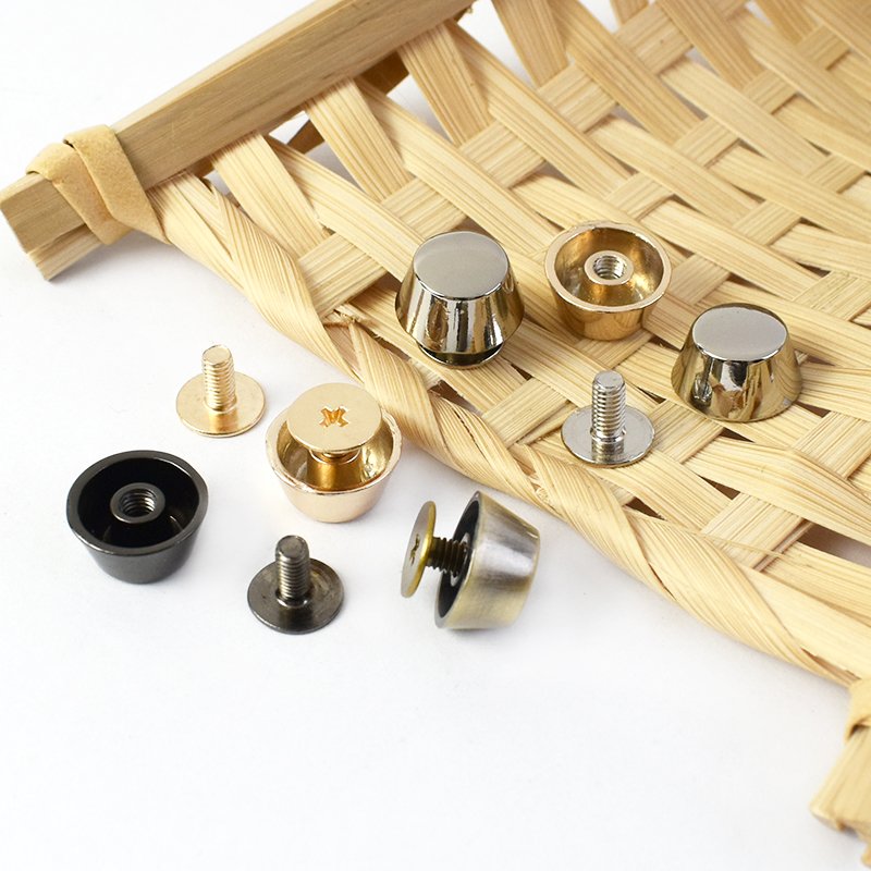 Meetee BD431 Bag Handbags Alloy Nails Clip Buckles Combined Buttons Rivet Screw for Bags Leather Craft Hardware Accessories