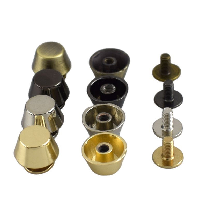 Meetee BD431 Bag Handbags Alloy Nails Clip Buckles Combined Buttons Rivet Screw for Bags Leather Craft Hardware Accessories