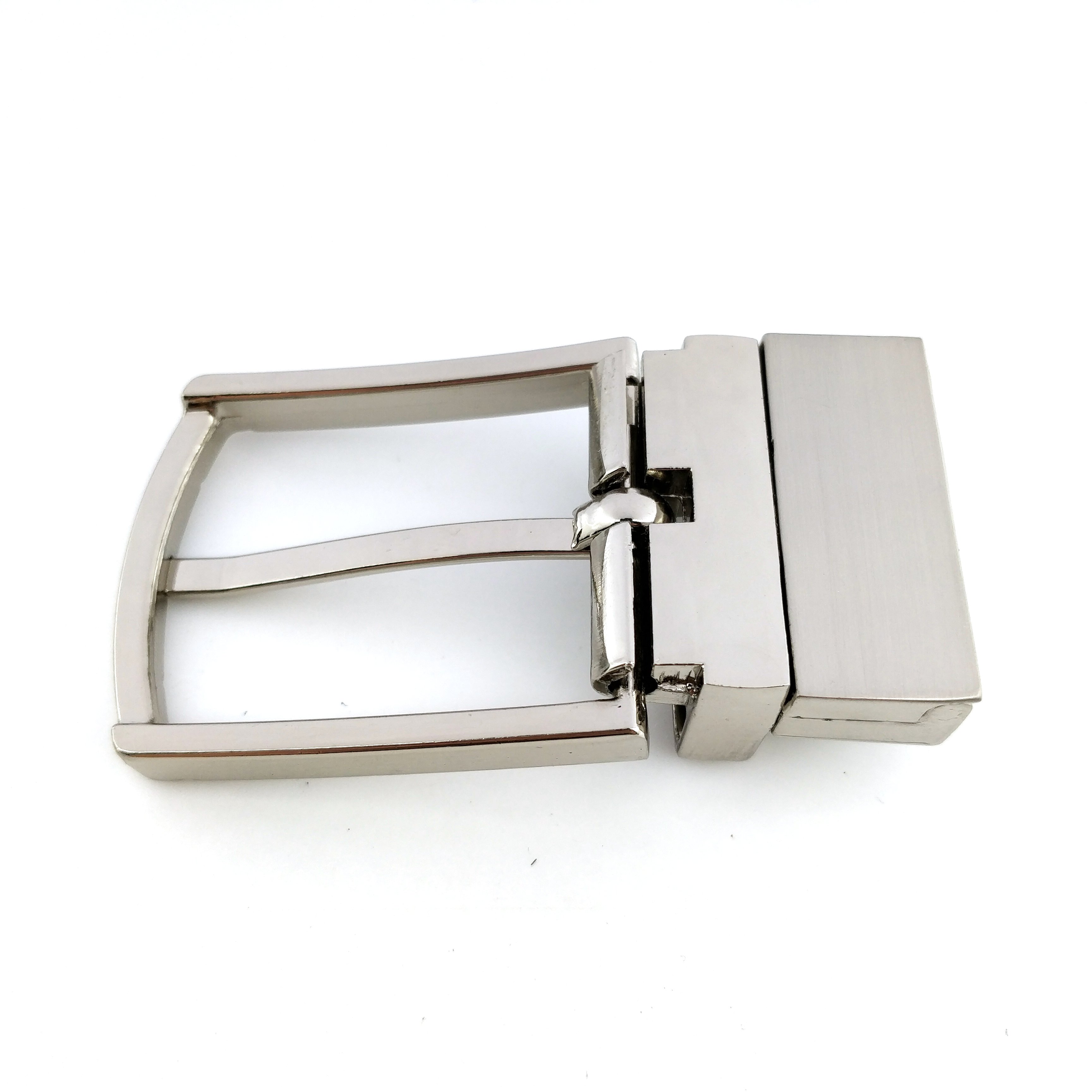 Wholesale OEM ODM 3.5cm Belt Reversible Pin Custom Made Metal Brushed Gunmetal 2 screws Men Belt Buckles