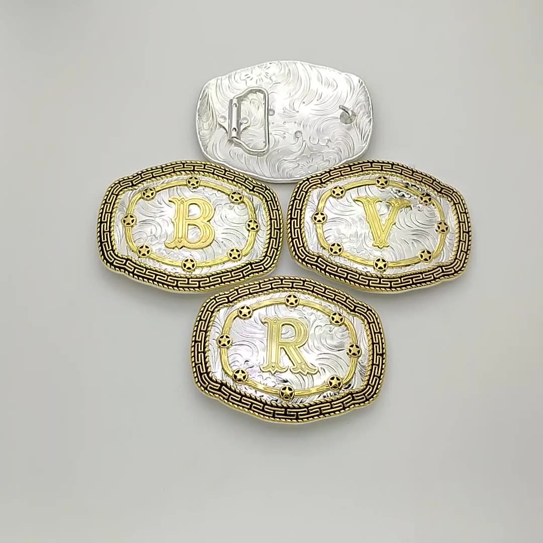 Customized Western Cowboys Logo Metal Belt Buckles Classic Style Alloy Customized Blanks for Men