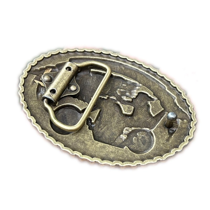Customized Western Cowboys Logo Metal Belt Buckles Classic Style Alloy Customized Blanks for Men