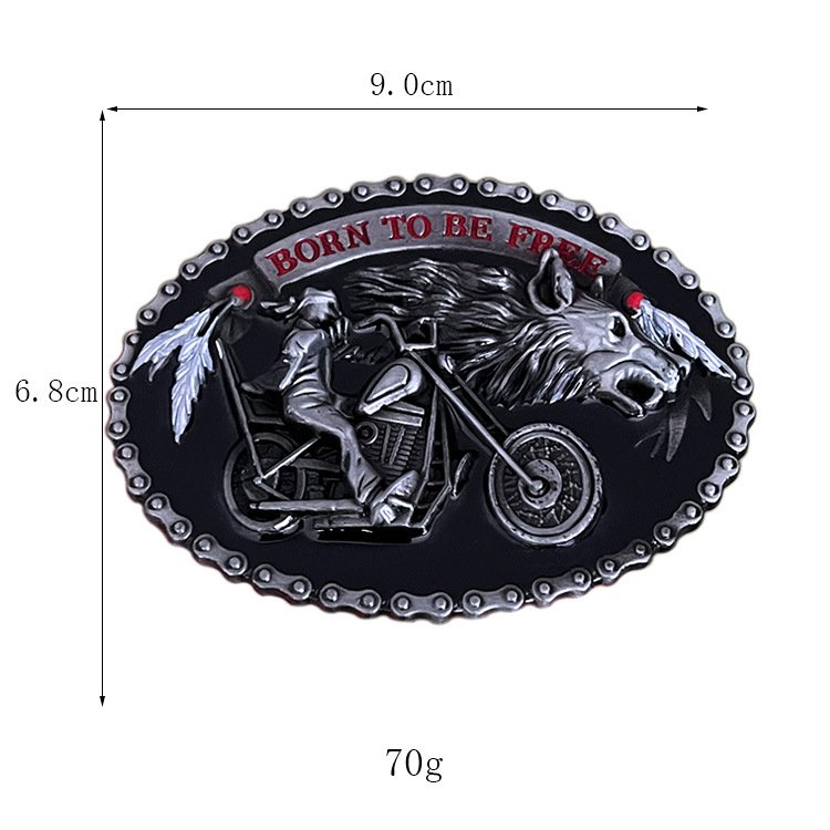 Customized Western Cowboys Logo Metal Belt Buckles Classic Style Alloy Customized Blanks for Men
