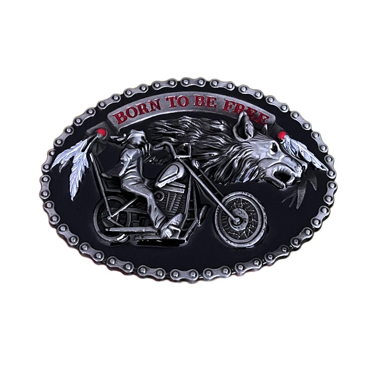 Customized Western Cowboys Logo Metal Belt Buckles Classic Style Alloy Customized Blanks for Men