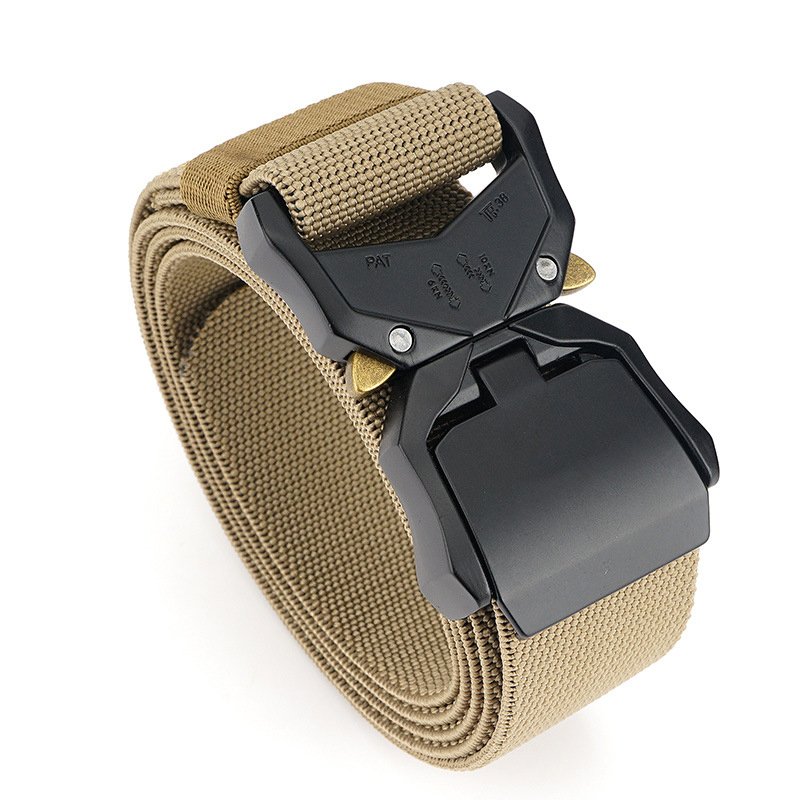 JUKMO Tactical Belt Hiking Rigger 1.5" Nylon Web Work Belt with Heavy Duty Quick Release Buckle