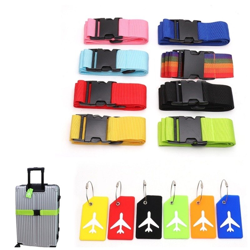 Travel Accessories Can Be Adjusted Luggage Strap Luggage Box Fixing Belt Suitcase Lock Buckle Strap Travel custom luggage strap