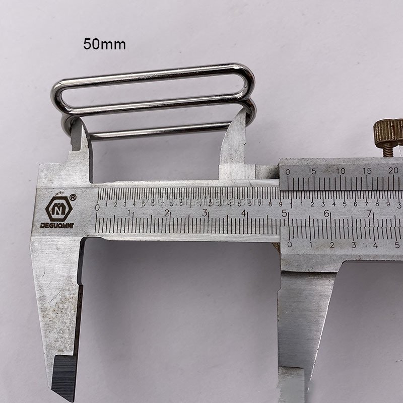 zinc alloy metal buckle adjustable strap hook 8 buckle for garment and bags 50 mm inter diameter bigger size 8 shape ring buckle