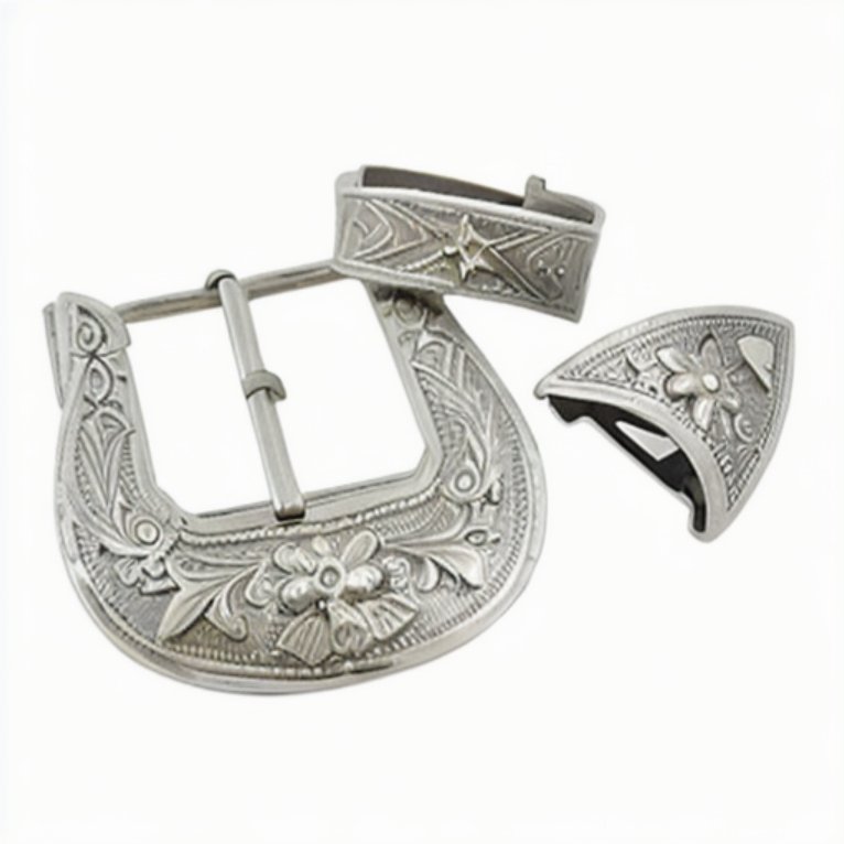 Vintage punk Alloy Belt Buckle Design Pattern three piece for Men's buckle button