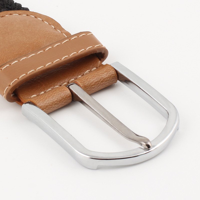 Factory Sale Simple Design Plastic Buckle Polyester Nylon Canvas Belts Security Check Automatic Buckle For Men Women