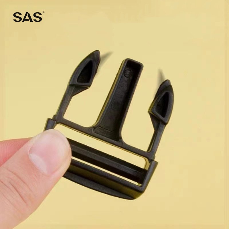 SAS Factory Wholesale High Quality Custom Engraved Logo Size Color Black Plastic Side Release Buckle