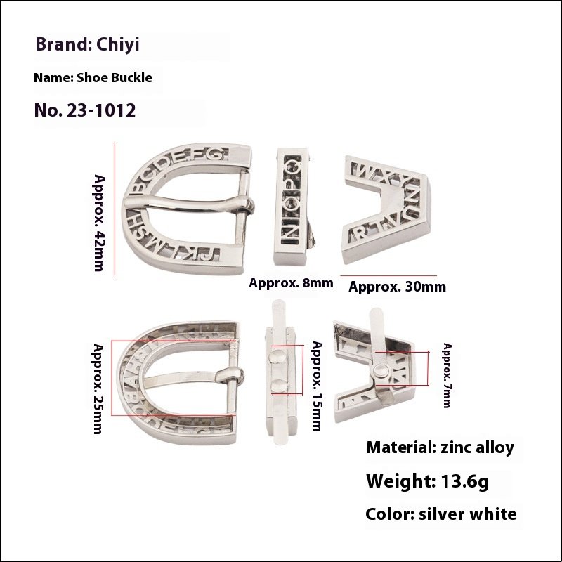 in Stock Vintage Punk Alloy Belt Buckle Three-Piece Design Pattern for Men's Garments and Bags Customized Logo Zinc Metal
