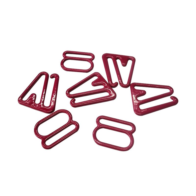Sustainable colorful adjuster buckle bra clasp multiple sizes nylon coated bra ring slider hook adjuster for swimwear accessory