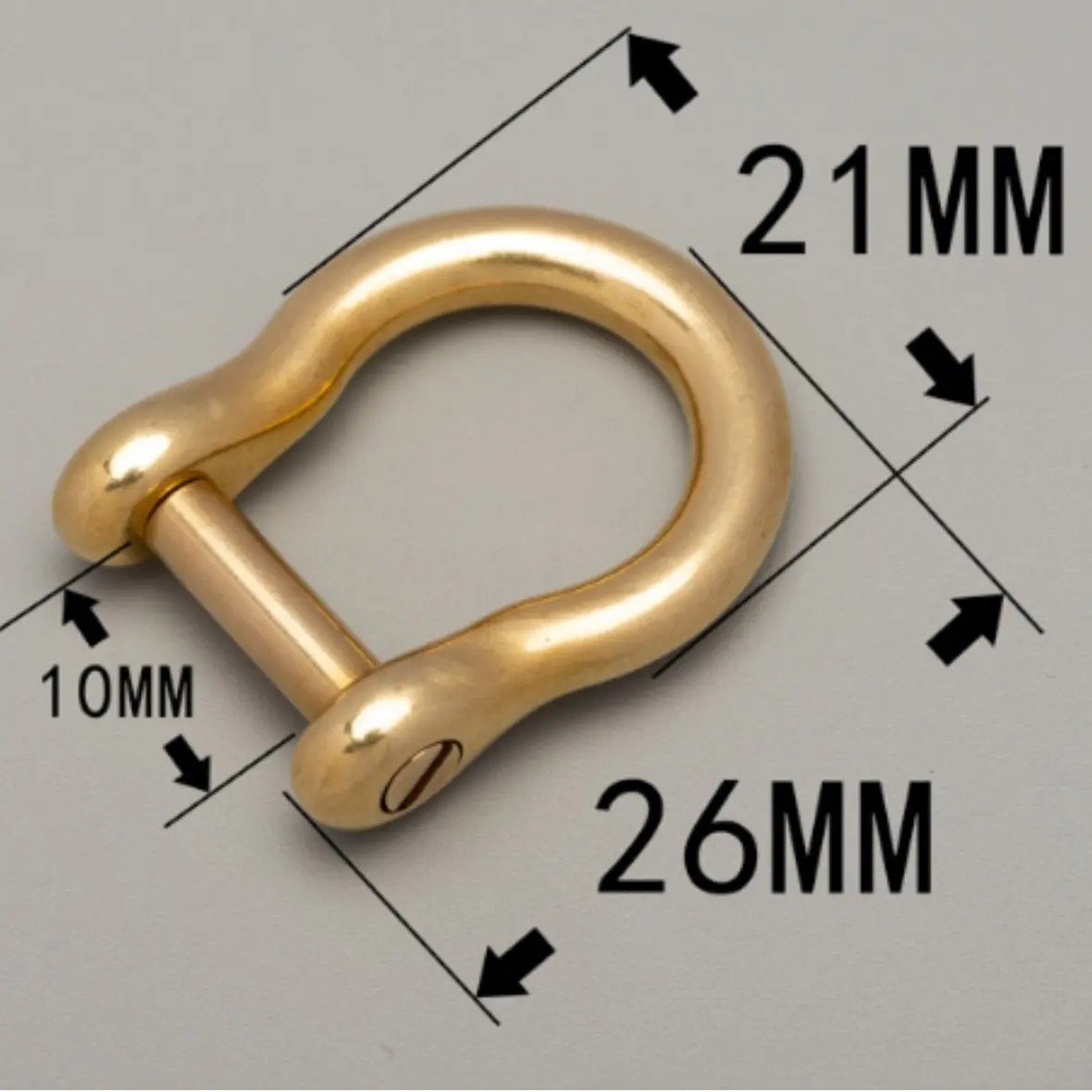 S1112 Top Quality Solid D Ring Buckle For Bag Brass D Ring Luggage Handbag Accessories