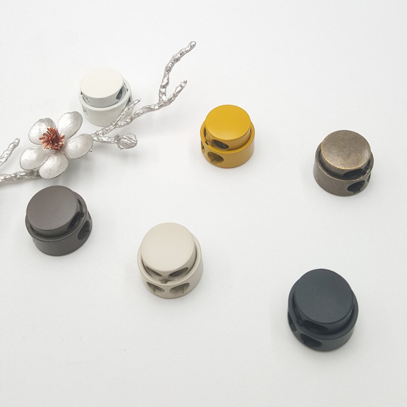 Wholesale Adjustable Toggle Cord Stopper Metal Elastic Fixed Stopper Drawstring Lock Buckle For Garment