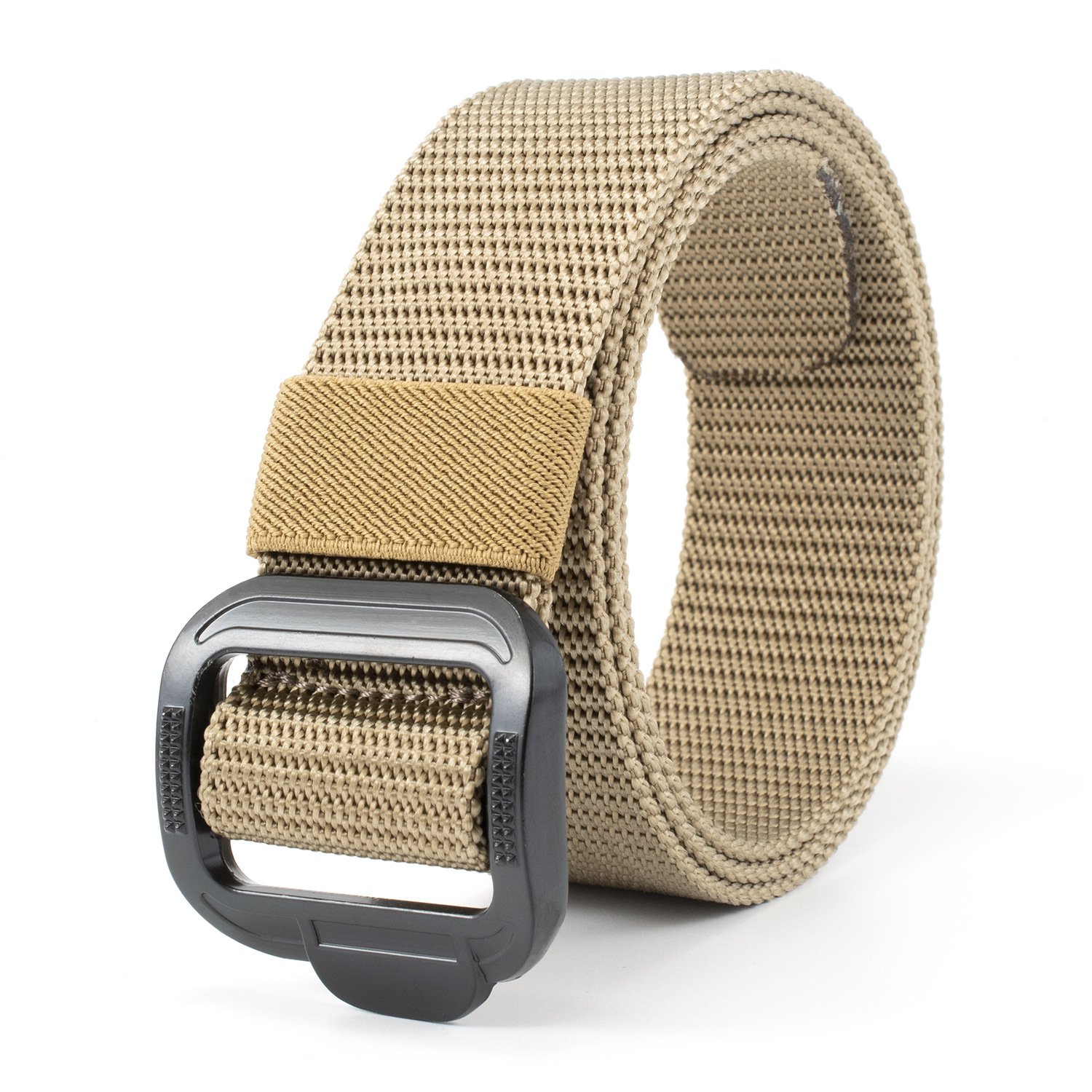 Stock Men's Fabric Tactical Belt Hunting Hiking Combat Sports Belt Strap Metal Alloy Buckle Defense Duty Belts