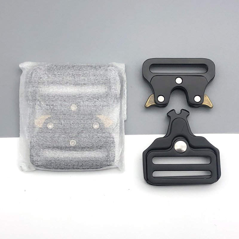 BLACK Custom 25mm ZINC Alloy Tactical Buckle Adjustable Metal Quick Release Belt Buckle