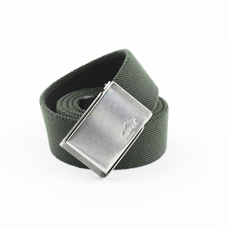 Factory Supplier Polyester Tactical Belt Metal Buckle Weaving Fabric Belts Custom Logo Outdoor Adjustable Nylon Men Canvas Belt