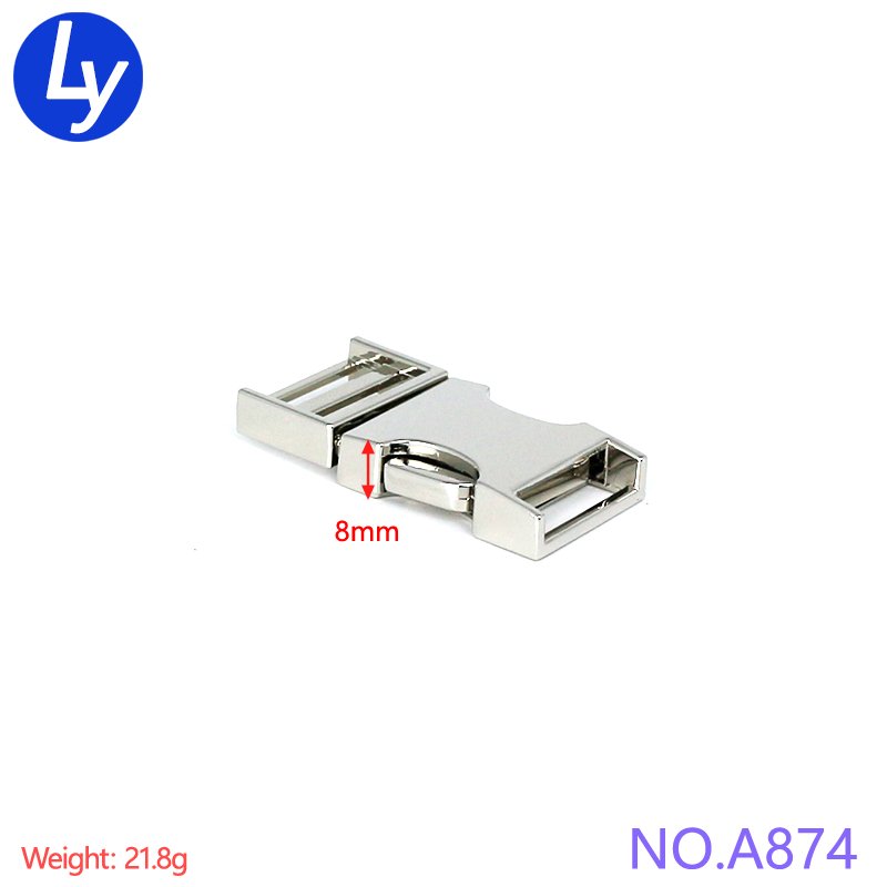 20mm wholesale factory bag accessories plastic buckle custom quick release metal belt buckle bag metal buckle for backpack