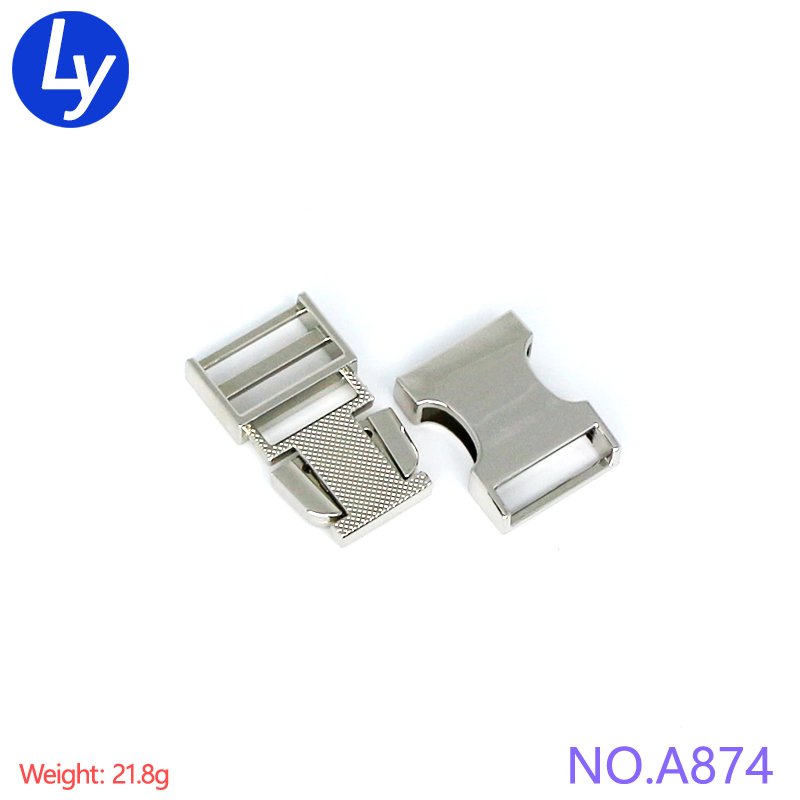 20mm wholesale factory bag accessories plastic buckle custom quick release metal belt buckle bag metal buckle for backpack