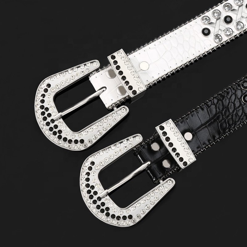 Leather Belt Popular BB simon Belt Buckle Covered Western leather belt Pcs Color Material Cloth