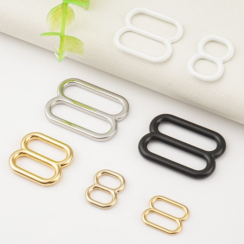 Many Sizes 8 Shape Slider Buckle Swimwear Accessories Underwear Bikini Buckle Bra Strap Adjuster Slider Bra Adjustment Buckle
